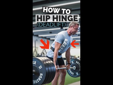How to Hip Hinge! (deadlift the PROPER way) | Movement Pattern #shorts thumbnail