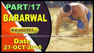 (13) Bararwal (Sangrur) Kabaddi Tournament 27 Oct 2015