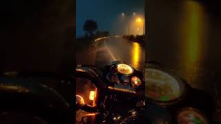 Riding Bullet on Highway at night in Rain  Night r