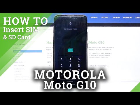 How to Insert Nano SIM & Micro SD Card in MOTOROLA Moto G10 – Network Connection & External Storage