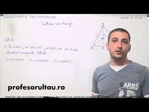 probleme rezolvate cu inaltimea triunghiului - profesorultau.ro