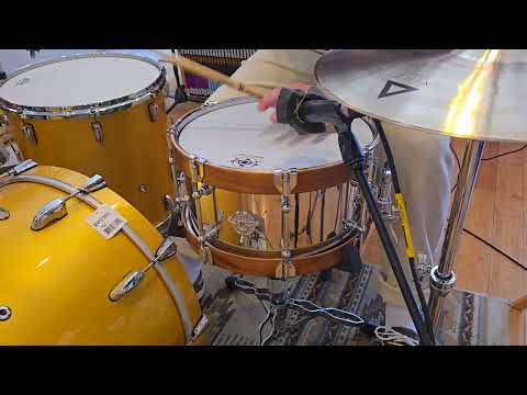 Snares - Dunnett Classic Drums 7x14 Stainless Steel w/Hybrid MetalWood Acacia Hoops image 10