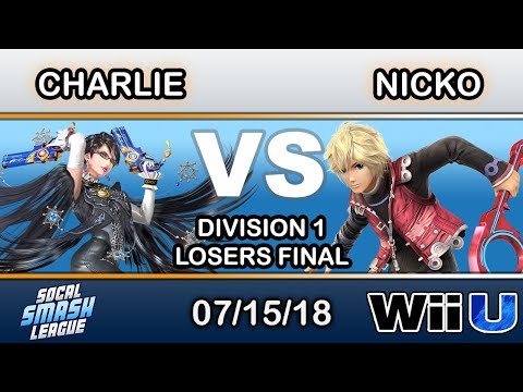 SCSL - Charlie (Bayonetta) Vs. FAD | Nicko (Shulk) Losers Finals - Smash 4