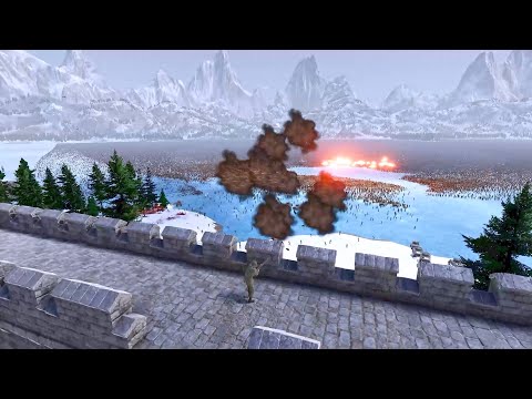 Can 10K US Forces & Flamethrowers Defend Frozen Lake Military Base from 2 Million Evil Army? UEBS2