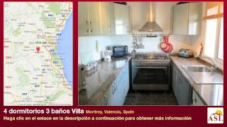 preview picture of video '4 dormitorios 3 baños Villa se Vende en Montroy, Valencia, Spain'