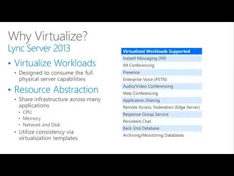 Lync Conference 2014 Virtualizing Lync Server 2013   Planning & Architecture
