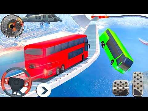 Impossible Bus Stunt Driving 2021 - Mega Ramp Racing Driving Simulator - Android GamePlay