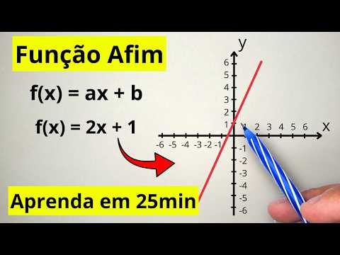MELHOR AULA DE FUNÇÃO AFIM DO YOUTUBE | Aprenda tudo sobre FUNÇÃO  DO 1° GRAU