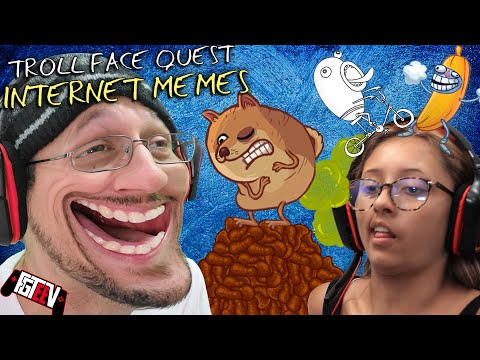 TROLLFACE 2021!  Playing 2 games at Once! Internet Memes x Doofus Drop Mashup (FGTeeV Lex Gameplay)