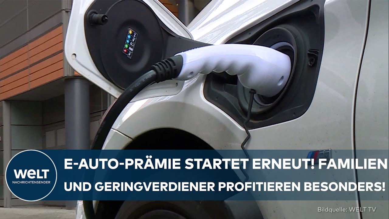 E-MOBILITÄT: Deutschland führt erneut neue Elektroauto-Prämie mit bis zu 6000 Euro Zuschuss ein!