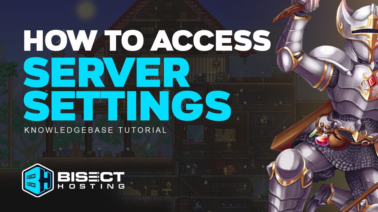 How to Access Server Settings on a Terraria Server! (New Video in Description)