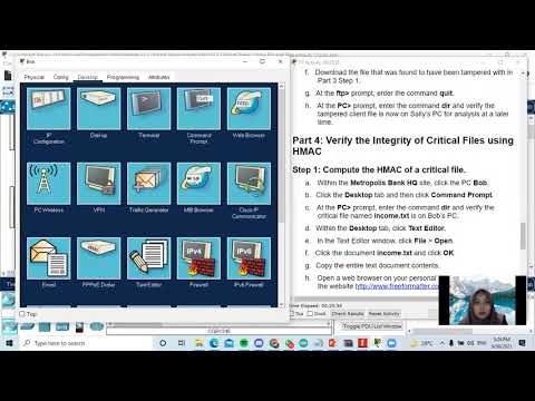 2.5.2.7 Packet Tracer - Using File and Data Integrity Checks