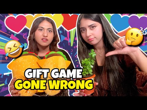 COLOR GIFTS EXCHANGE GAME WITH SISTER 😁😂#alizehjamali 