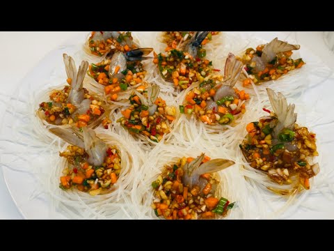 Steamed Shrimp with Vermicelli, so good, so tasty 😋 You must try it! 😉