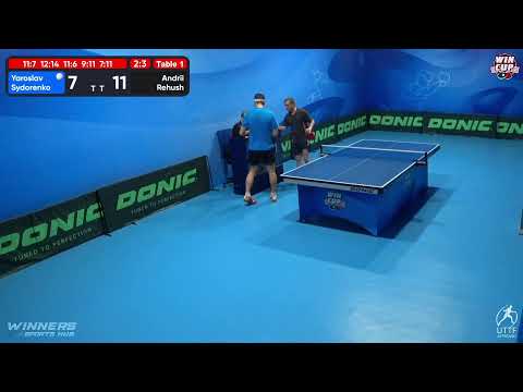 12:30 Yaroslav Sydorenko 2-3 Andrii Rehush West 1 WIN CUP 24.10.2022 | TABLE TENNIS WINCUP