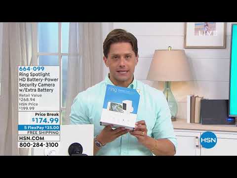 Ring Spotlight HD BatteryPower Security Camera with Extr...
