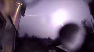 preview picture of video 'Slowmotion lightning strikes - Mo i Rana'