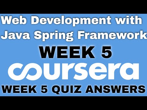 Web Development with Java Spring Framework coursera quiz answers Web Development Coursera answers