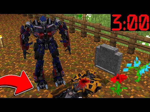 GECE 03:00'TE TRANSFORMERSLARIN GİZLİ MEZARINDA NE VAR? 😱 - Minecraft