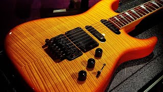 Video thumbnail for Charvel 475 Deluxe Exotic Flame Top MIJ Japanese BEAST Guitar up close video review! by Essex Recording Studios
