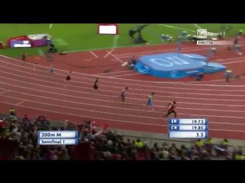 Campionati Europei di Zurigo - Semifinale 1 200m - Diego Marani