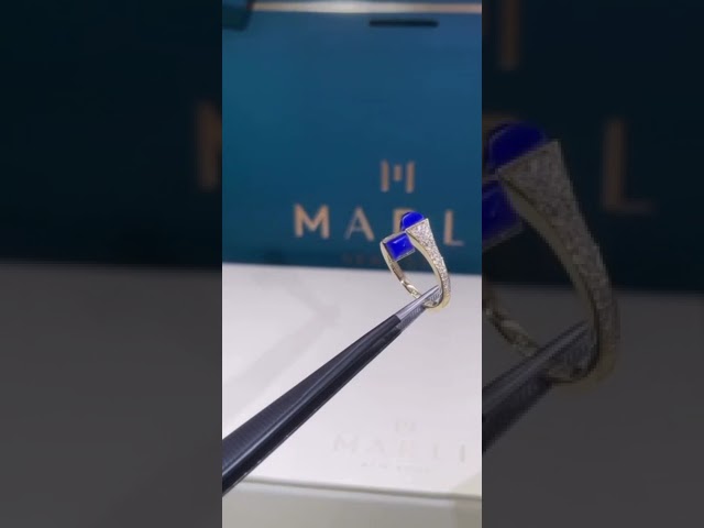 خاتم كليو الماس وحجر - الحجم الوسط