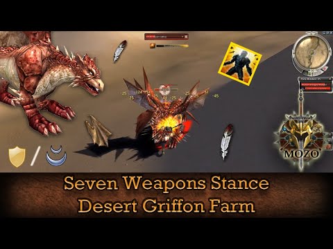 Desert Griffon Farming with Seven Weapons Stance - Guild Wars Warrior Farm W/D, HM - New Skill!