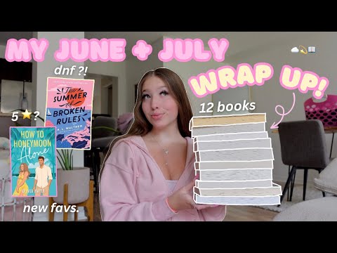 all the books I read in June + July! ☁️💫📖 *my monthly reading wrap up*