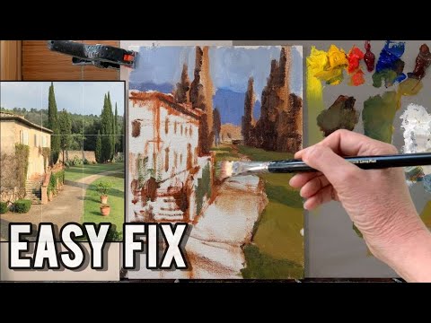 How To Oil Paint A Landscape When A Painting Goes Wrong (Paint With Me)