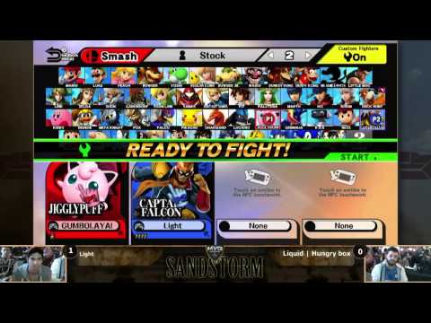 MVG Sandstorm: Singles - Light (Captain Falcon) vs. Liquid'HungryBox (Jigglypuff)