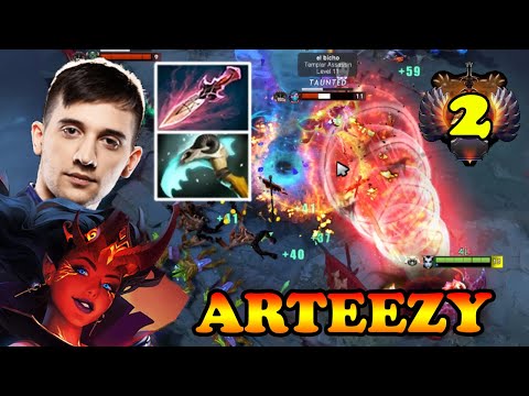 ARTEEZY QUEEN OF PAIN META CARRY WITCHBLADE HEX BUILD TOTAL DOMINATION | DOTA2ORBS