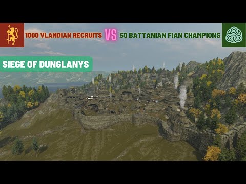 1000 Wretches Brainless Fools tried to attack Dunglanys where there are 50 Battanian Fian Champions