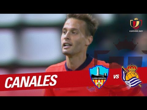 Golazo de Canales (0-1) Lleida Esportiu vs Real Sociedad