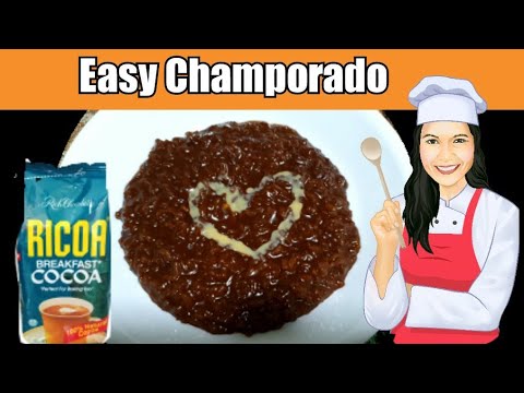 Champorado Coklat Filipina Mudah dengan Ikan Asin Danggit