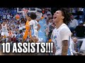 Elliot Cadeau breaks out for 10 assists & 0 turnovers in UNC's win over No. 10 Tennessee