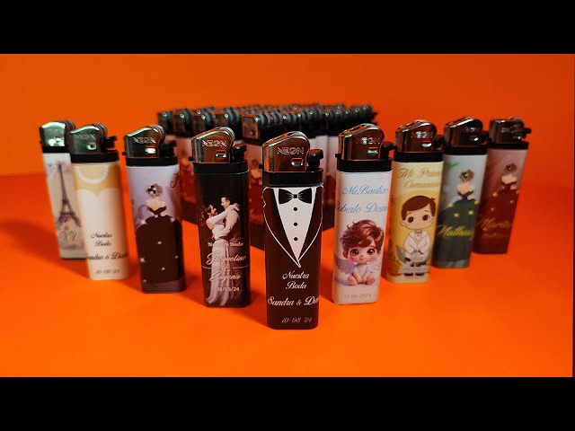 Vídeo relacionado con Artículos publicitarios - Merchandising - 50 Encendedores Personalizados - Regalos de Empresa - Detalles de Boda - Mecheros Personalizados Blancos (Blancos)