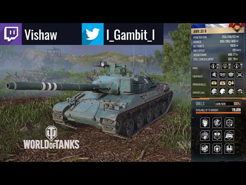 AMX 30 B - A Worse Leopard 1?: 8.3K Damage: WoT Console - World of Tanks Console