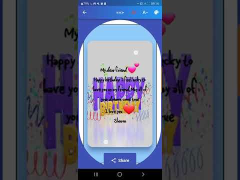 Birthday greetings Video