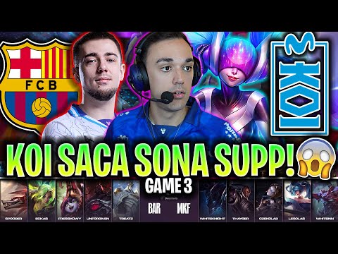 KOI SACA SONA POR SORPRESA!😱PUEDEN GANAR?🔥 - BAR vs KOI Game 3 SUPERLIGA PRIMAVERA 2025 LVP ESPAÑOL