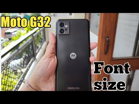 Font Setting In Moto G32, Font Size Change In Moto G32, How To Change Font Style In Moto G32,