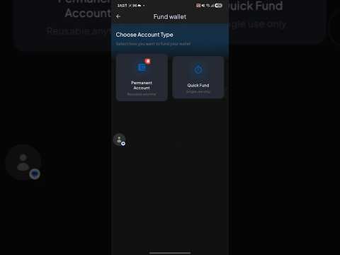 Fund wallet using the quick fund method