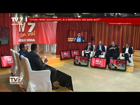 Tv7 con Voi sera del 26/04/2015  - Crollo delle assunzioni, è il fallimento del jobs act? (4 di 6)