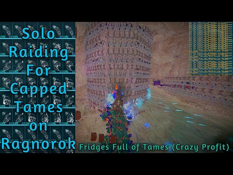 ARK - Solo Raiding for Capped Tames on Monster Fibercraft I 4K