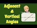 Identifying & Using ADJACENT and VERTICAL Angles