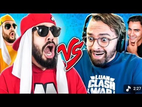 Luan Clash War e Lucas Clash On Vs. Mussa e Mussarela - Batalha de Youtubers 