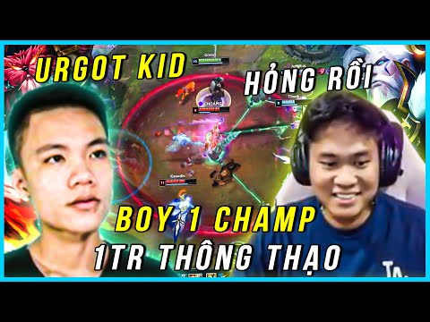 DUY CÒM VÀ EM URGOT KID BẤT NGỜ PHẢI ĐỐI ĐẦU VỚI BOY 1 CHAMP AATROX " 1TR THÔNG THẠO "