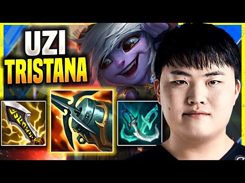 UZI IS SO CLEAN WITH TRISTANA! - Uzi Plays Tristana ADC vs Xayah! | Season 11