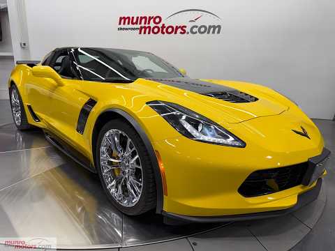 2019 Chevrolet Corvette Coupe Z06 2LZ in Yellow for sale at Munro Motors in Brantford, ON