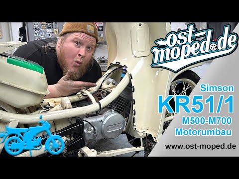 Simson KR51/1 | Engine conversion! M541 engine goes into the KR51/1 | ost-moped.de