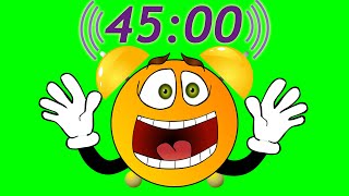 45 Minute Timer - Loud Alarm Clock Sound!